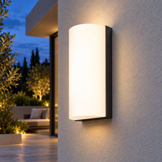 Maytoni badd lampada da parete per esterno led 10w 3000k ip54 moderna rettangolare grafite
