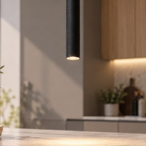 Maytoni artisan lampada a sospensione per cucina cilindro nero