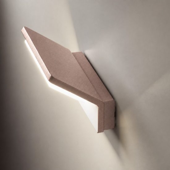 Applique da esterno led 20w cct 3000k 4000k ip65 moderno oro rosato