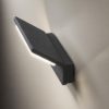 Applique da esterno per balcone moderna antracite led 20w cct 3000k 4000k ip65