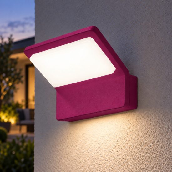 Applique da esterno per balcone led 20w cct 3000k 4000k ip65 moderna magenta