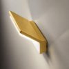 Applique da esterno led 20w cct 3000k 4000k ip65 moderna oro opaco