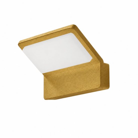 Applique da esterno led 20w cct 3000k 4000k ip65 moderna oro opaco