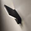 Applique da esterno per balcone moderna nera led 20w cct 3000k 4000k ip65