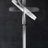Piantana moderna per soggiorno nera da pavimento led 30w 3000k dimmerabile