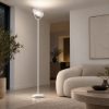 Piantana lampada da terra led 30w 3000k dimmerabile moderna bianca orientabile