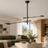 Maytoni fad lampadario moderno nero da soffitto led 15w 3000k