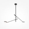 Maytoni fad lampadario moderno nero da soffitto led 15w 3000k