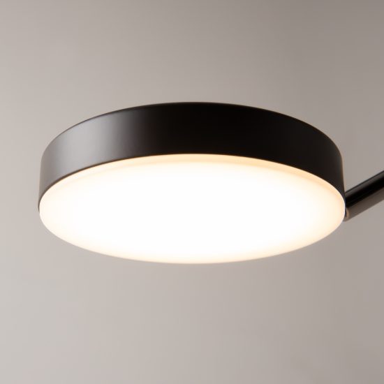 Maytoni fad lampadario moderno nero da soffitto led 15w 3000k