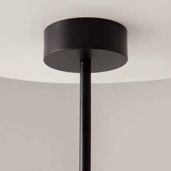 Maytoni fad lampadario moderno nero da soffitto led 15w 3000k