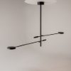 Maytoni fad lampadario moderno nero da soffitto led 15w 3000k