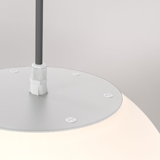 Maytoni erda lampadario per bagno ip54 moderno sferico bianco