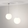 Maytoni erda lampadario per bagno ip54 moderno sferico bianco