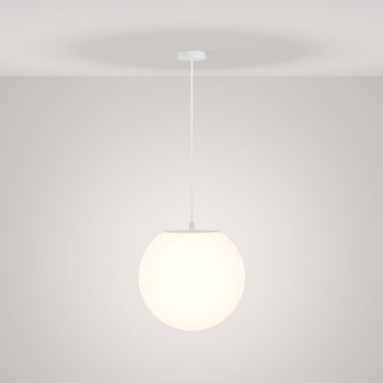Maytoni erda lampadario a sospensione per bagno ip54 sferico bianco