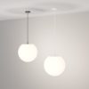 Maytoni erda lampadario a sospensione per bagno ip54 sferico bianco