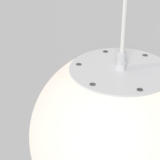 Maytoni erda lampadario a sospensione per bagno ip54 sferico bianco