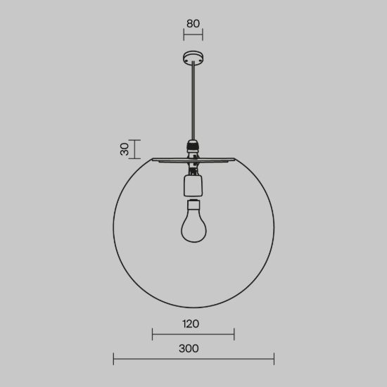 Maytoni erda lampadario a sospensione per bagno ip54 sferico bianco
