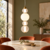 Maytoni collar lampada moderna a sospensione oro per cucina led 17w 3000k