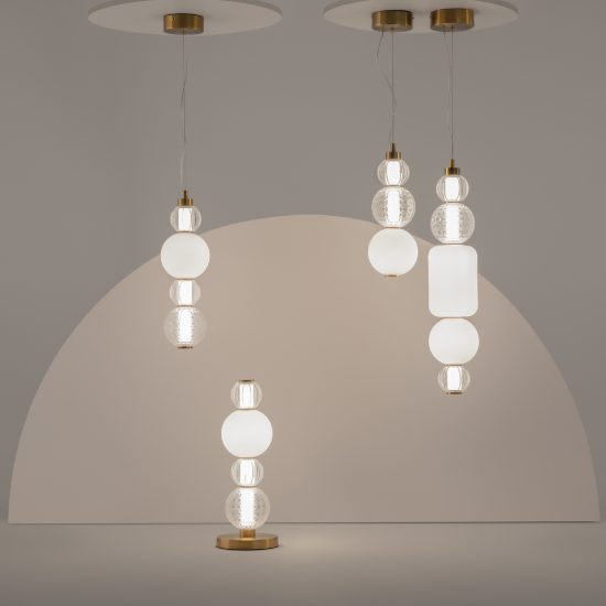Maytoni collar lampada moderna a sospensione oro per cucina led 17w 3000k