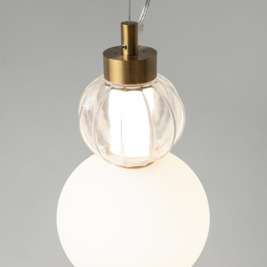 Maytoni collar lampada moderna a sospensione oro per cucina led 17w 3000k