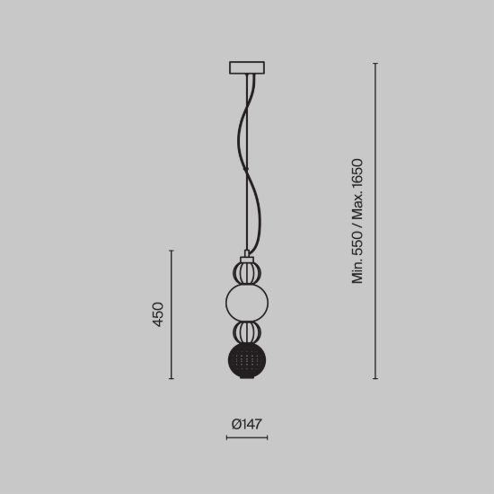 Maytoni collar lampada moderna a sospensione oro per cucina led 17w 3000k