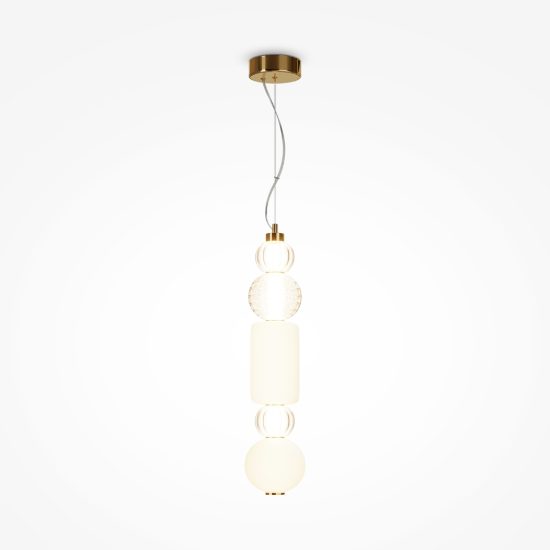 Maytoni collar lampadario per cucina moderno a sospensione oro led 35w 3000k