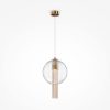 Maytoni flusso lampada a sospensione elegante sferica bronzo vetro