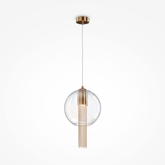 Maytoni flusso lampada a sospensione elegante sferica bronzo vetro