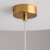 Maytoni flusso lampada a sospensione elegante sferica bronzo vetro