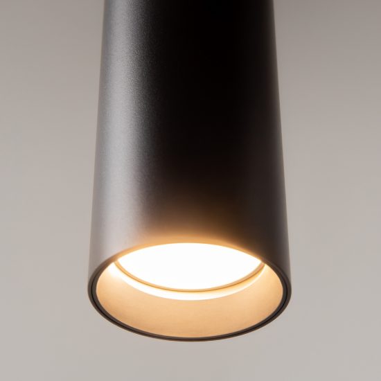 Maytoni pro focus lampada a sospensione per cucina moderna cilindrica nera