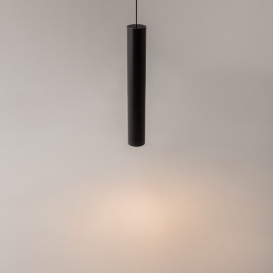 Maytoni pro focus lampada a sospensione per cucina moderna cilindrica nera