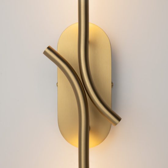 Maytoni renaissance applique led 7w 3000k per salotto ottone