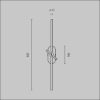 Maytoni renaissance applique led 7w 3000k per salotto ottone
