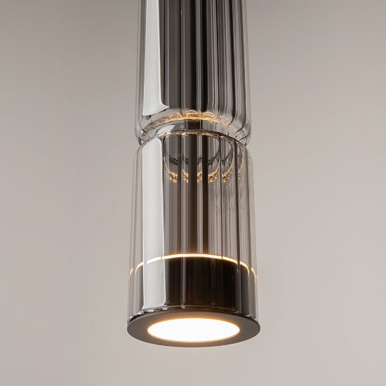 Maytoni ordo lampada a sospensione per cucina vetro nero led 8w 3000k