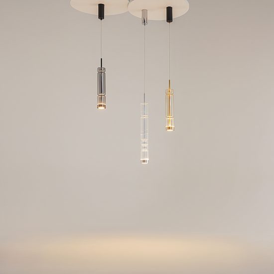 Maytoni ordo lampada a sospensione per cucina vetro nero led 8w 3000k