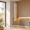 Maytoni ordo lampada moderna cilindrica nero vetro a sospensione led 8w 3000k