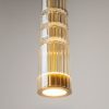 Maytoni ordo lampada moderna cilindrica nero vetro a sospensione led 8w 3000k