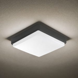 Plafoniera antracite per esterno led 12w 18w 23w cct 3000k 6000k ip65