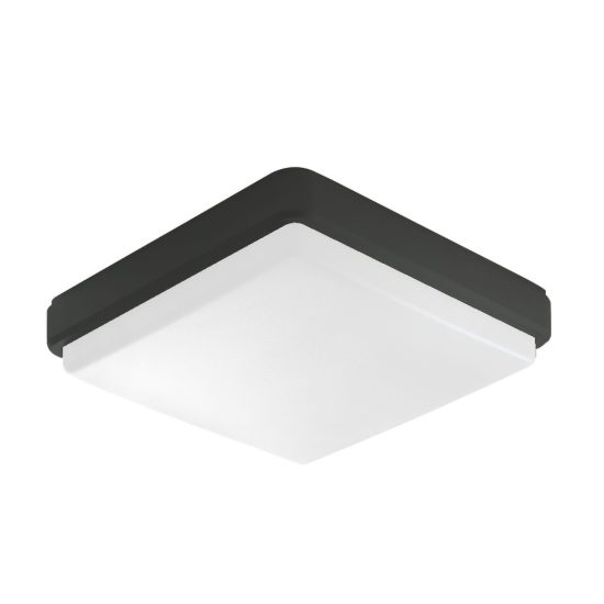 Plafoniera antracite per esterno led 12w 18w 23w cct 3000k 6000k ip65
