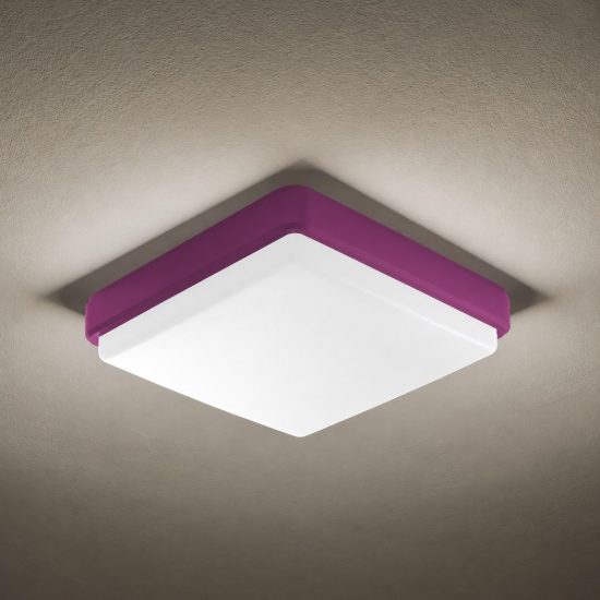 Plafoniera per esterno led 23w cct 3000k 6000k magenta ip65
