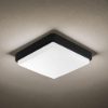 Plafoniera per esterno quadrata nera led 12w 18w 23w cct 3000k 6000k ip65