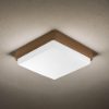 Plafoniera per esterno led 12w 18w 23w cct 3000k 6000k quadrata ruggine ip65