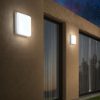 Plafoniera per esterno led 12w 18w 23w cct 3000k 6000k ip65 grigio perla