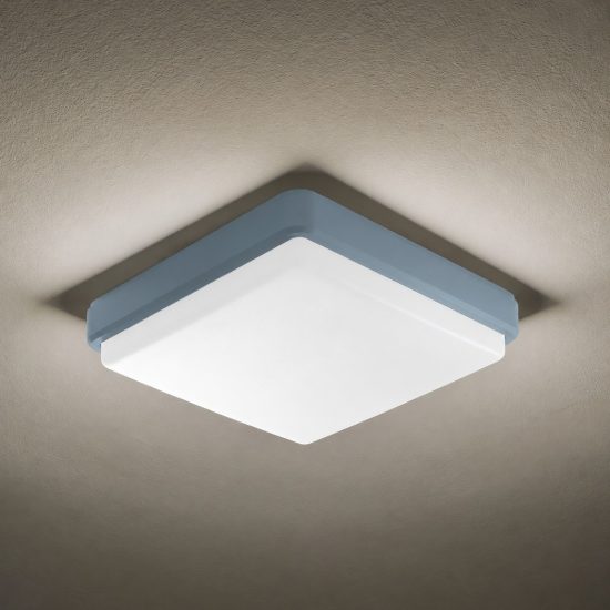 Plafoniera per esterno quadrata carta da zucchero led 12w 18w 23w cct 3000k 6000k ip65