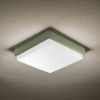 Plafoniera per esterno led 23w cct 3000k 6000k ip65 verde salvia