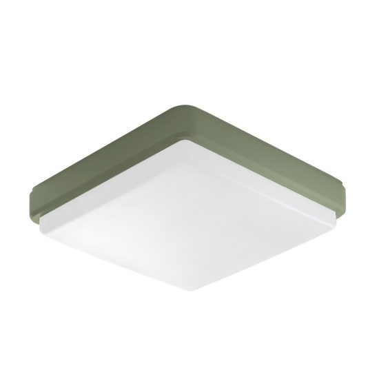 Plafoniera per esterno led 23w cct 3000k 6000k ip65 verde salvia