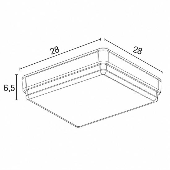 Plafoniera per esterno led 23w cct 3000k 6000k ip65 verde salvia