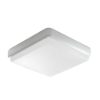 Plafoniera per esterno led 23w cct 3000k 6000k ip65 quadrata bianca