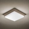 Plafoniera per esterno quadrata sabbia bagnata led 12w 18w 23w cct 3000k 6000k ip65