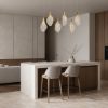 Lampadario per sala da pranzo design oro a sospensione led 24w 3000k dimmerabile